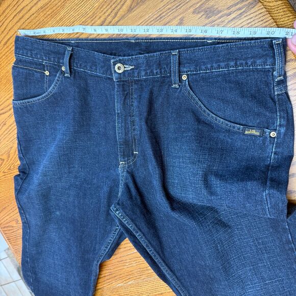 Lee Buddy Lee Lawton Dungarees Jeans Mens 40x30 Blue Distressed Vintage - Picture 12 of 12